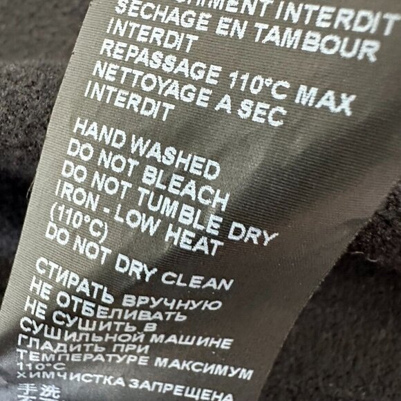 The Kooples Black Drape Jacket Size XS Open Front Faux Suede - Picture 9 of 10